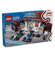 LEGO® City 60444 F1-es garázs, Mercedes-AMG és Alpine autók