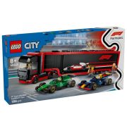 LEGO® City 60445 F1-es kamion, RB20 és AMR24 F1-es autókkal