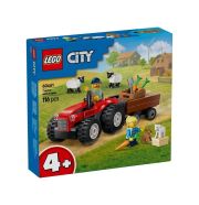 LEGO® City 60461 Piros traktor, utánfutó és juhok