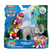 Mancs őrjárat Jungle Pups figurák - Marshall, Skye & Elephant