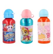 Mancs őrjárat vagy Peppa malac alumínium kulacs 400 ml (3 féle)