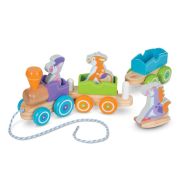 Melissa & Doug Bébi és tipegő fajátékok, Húzható farm vonat