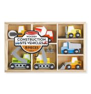 Melissa & Doug Fa jármű, Munkagépek, 7 db