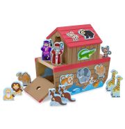 Melissa & Doug Fa Készségfejlesztő játék, Noé bárkája formaegyeztető játék