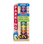 Melissa & Doug Fa készségfejlesztő játék, Színes-számos autós parkolótorony
