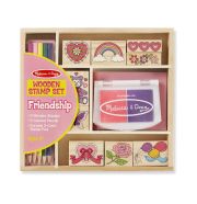 Melissa & Doug Fa nyomda készlet ceruzákkal, barátság