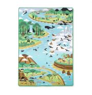 Melissa & Doug, játszószőnyeg 200x150 cm, állatok élőhelyei