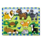 Melissa & Doug Készségfejlesztő játék, Könnyen megfogható puzzle, kis kedvencek