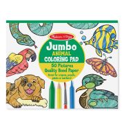 Melissa & Doug Kreatív játék, Jumbo színező, állatok