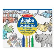 Melissa & Doug Kreatív játék, Jumbo színező, kék