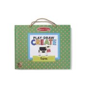 Melissa & Doug Kreatív játék, Letörölhető rajzoló és mágneses játékkészlet - Farm