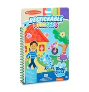 Melissa & Doug kreatív játék, újrahasználható matricakészlet, Azúrkék nyomok és te - Azúrkék kedvenc helyei