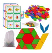 Montessori fa elemek oktatójáték 155 darabos