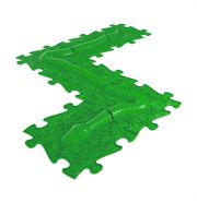 Muffik ortopédiai puzzle szőnyeg - kígyó készlet, zöld, 6 db