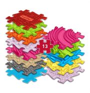 Muffik ortopédiai puzzle szőnyeg - nagy készlet 1-es verzió, 13 db