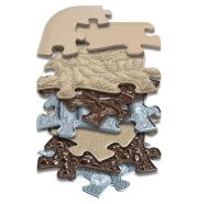 Muffik ortopédiai puzzle szőnyeg - Senior készlet, 16 db