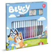 Multiprint Bluey nyomdakészlet filcekkel, 18 db-os