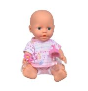 New Born Baby pisilős baba 30 cm, rózsaszín