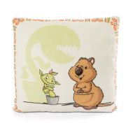 NICI GREEN Wild Friends Mola kurtafarkú kenguru 30x30 cm párna