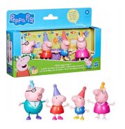 Peppa Malac Családi csomag 4 db-os figura szett, szülinap