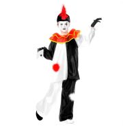 Pierrot bohóc jelmez, 140 cm