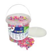 Playbox Vödör vasalható gyöngyökkel, 5000 db, áttetsző színek