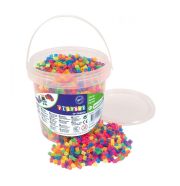 Playbox Vödör vasalható gyöngyökkel, 5000 db, neon mix