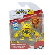 Pokémon 3 db-os figura csomag - Piplup, Vulpix, Electabuzz