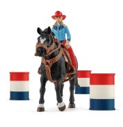 Schleich 42576 Hordóverseny Cowgirllel