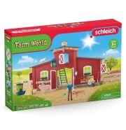 Schleich 42606 Nagy vörös pajta állatokkal