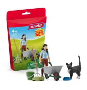 Schleich 42747 Pocket Set - Horse Club Almozó és ápoló szett