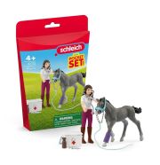 Schleich 42752 Pocket Set - Horse Club Gondozás szett Trakehner csikóval