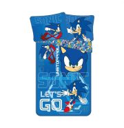 Sonic Let's Go ágyneműhuzat 140×200 cm, 70×90 cm