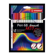 Stabilo Pen 68 Brush ARTY ecsetfilc készlet, 18 db-os