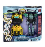Transformers Earthspark Cyber-Combiner figurák - Bumblebee és Mo Malto