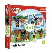 Trefl puzzle 4 az 1-ben - Bing és az évszakok (12, 15, 20, 24 db)