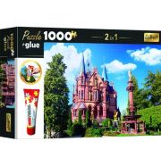 Trefl puzzle ragasztóval 1000 db - Drachenburg-kastély, Németország
