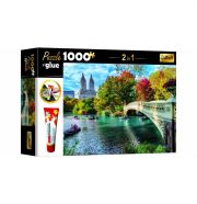 Trefl puzzle ragasztóval 1000 db - Híd a folyón
