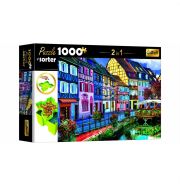 Trefl puzzle ragasztóval 1000 db - Színes utcakép