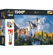 Trefl puzzle ragasztóval 1500 db - Neuschwanstein kastély