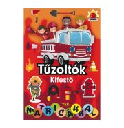 Tűzoltók kifestő - matricákkal