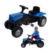 XXL kék pedálos traktor