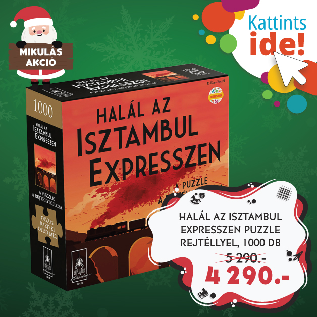 HALÁL AZ ISZTAMBUL EXPRESSZEN PUZZLE REJTÉLLYEL, 1000 DB